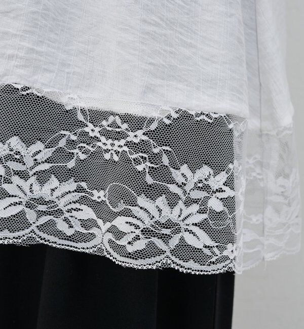  「【26SS予約】レースチュニックブラウス」|シャツ・ブラウス|