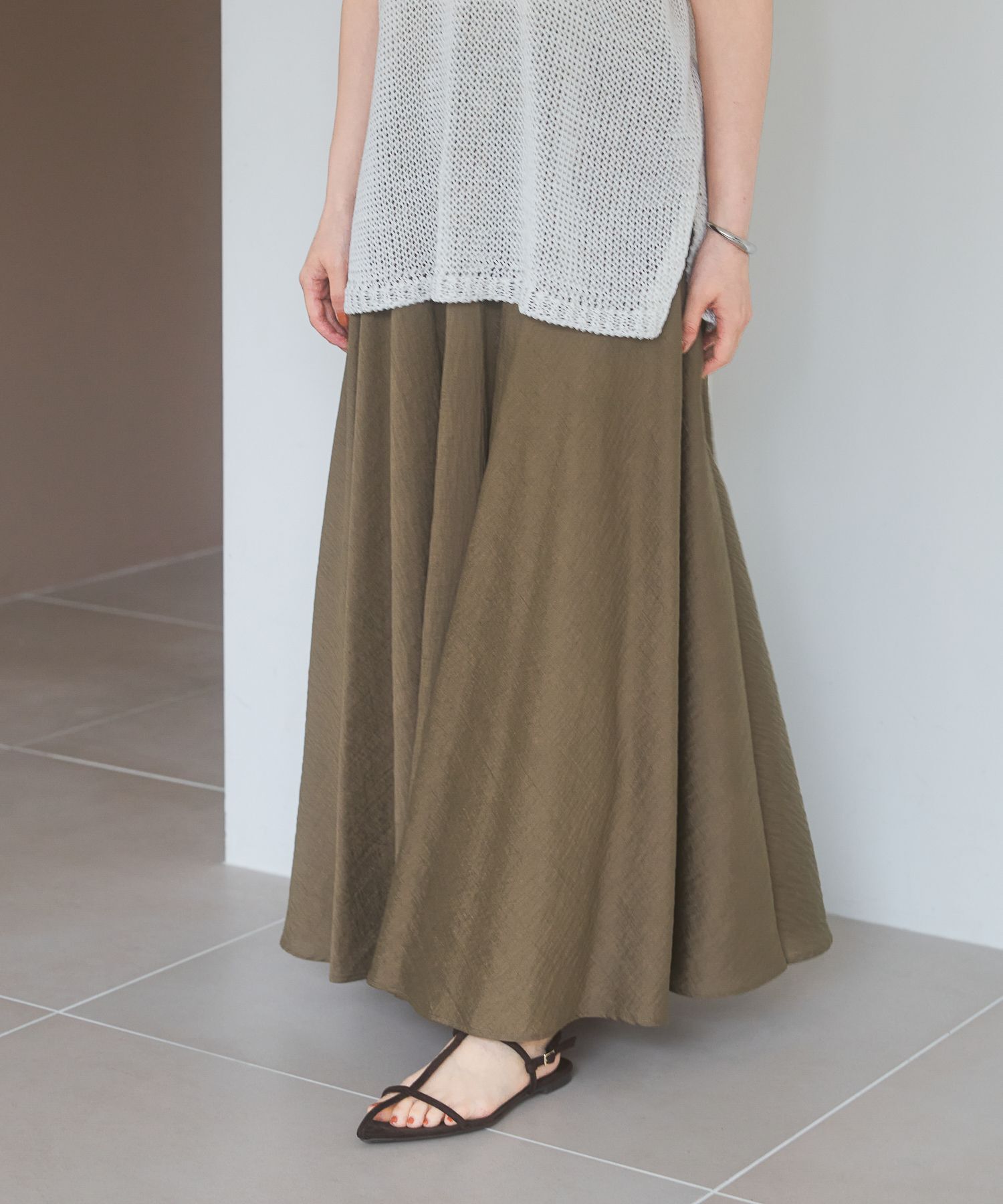 A part by 「シアーサーキュラーフレアスカート」|スカート|
