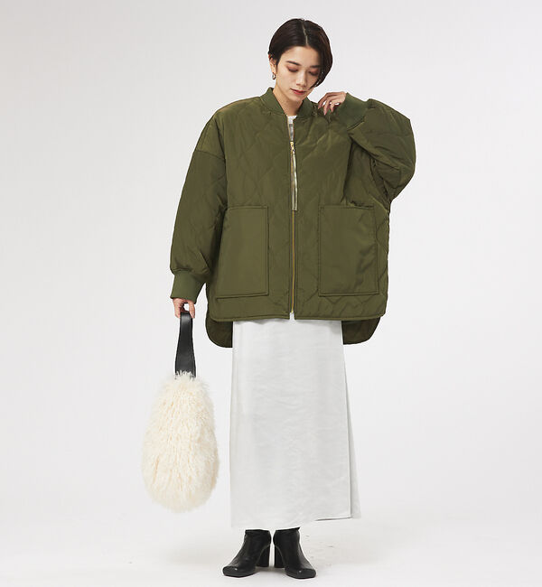 collex「【WEB限定】シャドーリップストップキルトブルゾン」|ダウン|