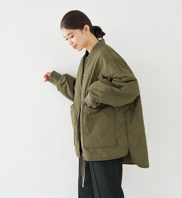 collex「【WEB限定】シャドーリップストップキルトブルゾン」|ダウン|