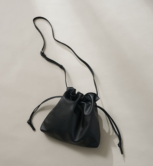 collex「レザーキンチャクポシェット ショルダーバッグ」|ショルダー・メッセンジャー|ブラック