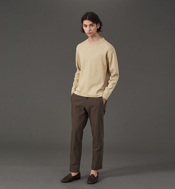 ABAHOUSE「幾何学 リンクス クルーネック プルオーバー ニット」|ニット・セーター|