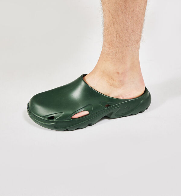 ABAHOUSE「【Doubleu /ダブリュー】W6 ROMA MULE/クロッグ型/ミュール/」|サンダル|ダークグリーン