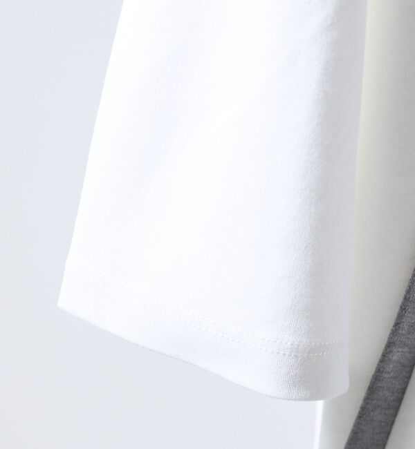 ABAHOUSE「コンビネーション ライン ポンチ 半袖Tシャツ」|Tシャツ・カットソー|