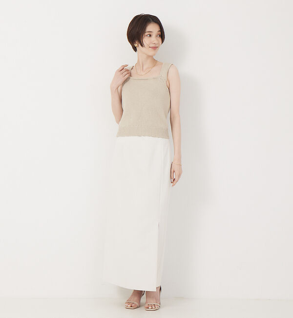 Rouge vif「ストレッチリリヤーンニットキャミ」|キャミソール|