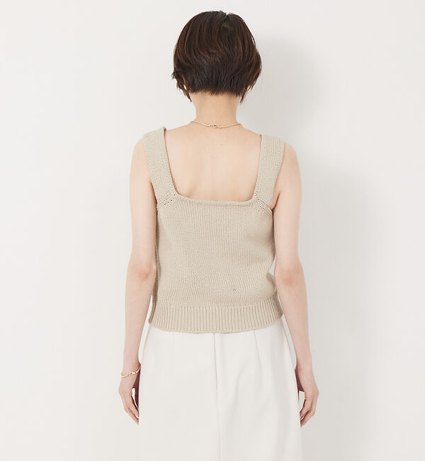 Rouge vif「ストレッチリリヤーンニットキャミ」|キャミソール|