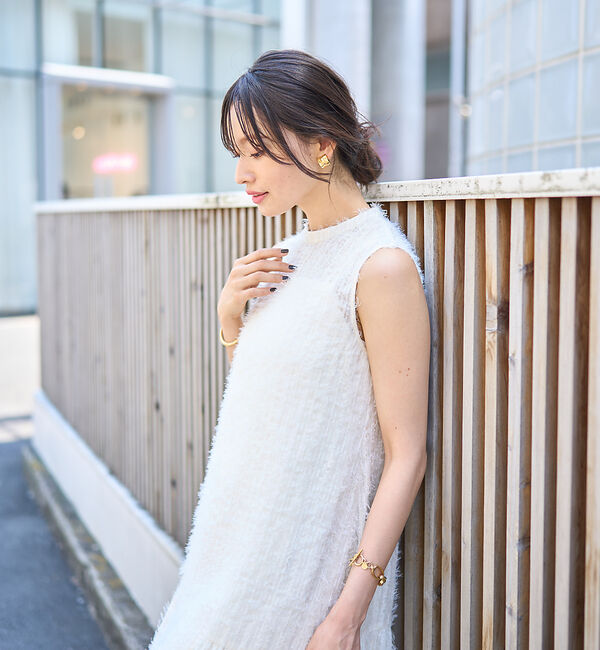 Rouge vif「フェザーノースリーブワンピース」|ワンピース|