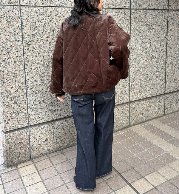 Rouge vif「リバーシブルパネトレーションファーキルトブルゾン」|ブルゾン・スタジャン|