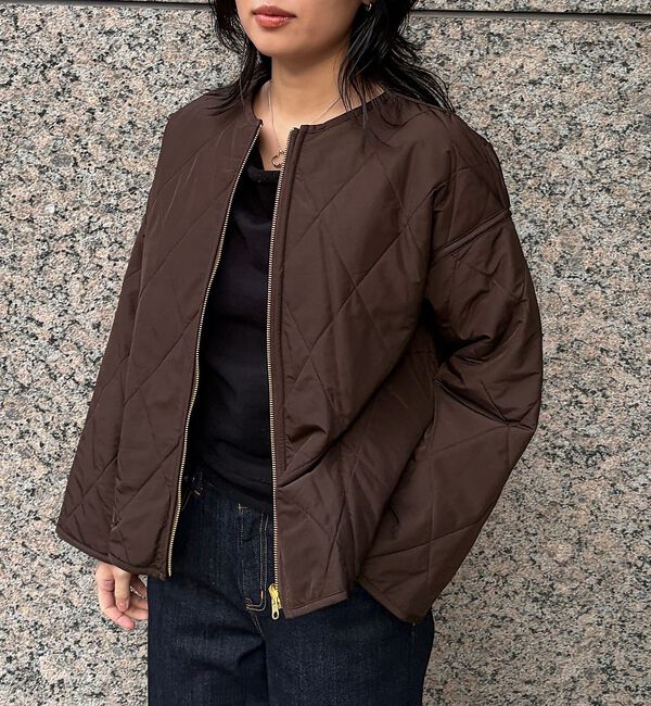 Rouge vif「リバーシブルパネトレーションファーキルトブルゾン」|ブルゾン・スタジャン|