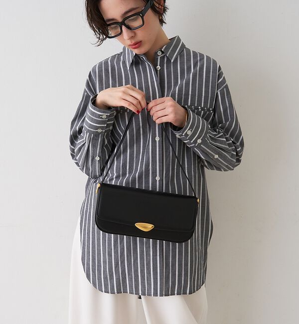 Rouge vif「【MAESTOSO/マエストソ】NOA BAGUETTE レザーショルダーバッグ」|ショルダー・メッセンジャー|