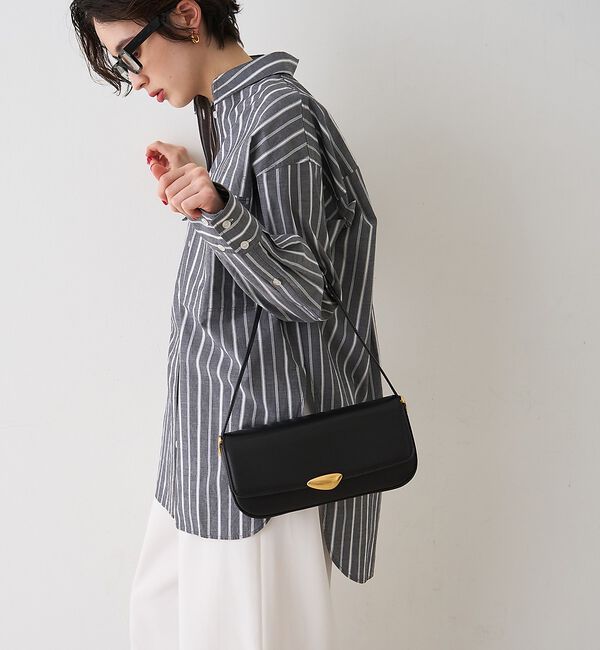 Rouge vif「【MAESTOSO/マエストソ】NOA BAGUETTE レザーショルダーバッグ」|ショルダー・メッセンジャー|