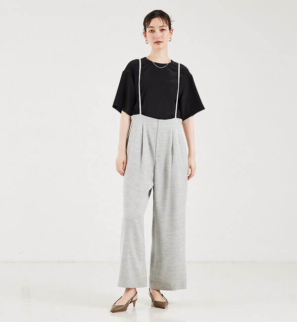 qualite「ストレッチデシンTブラウス」|シャツ・ブラウス|