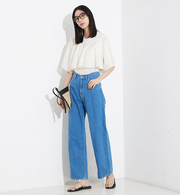 qualite「シャイニーフレアニット」|ニット・セーター|