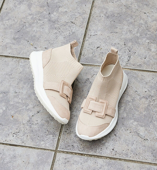 AU BANNISTER「【最高スニーカー】モチーフ付きストレッチシューズ」|スニーカー|