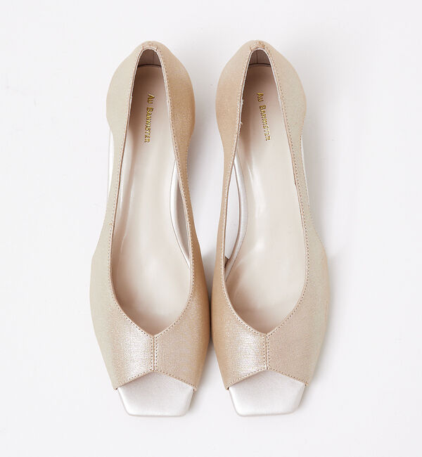 AU BANNISTER「バタフライカット スクエア オープントゥ パンプス」|パンプス|