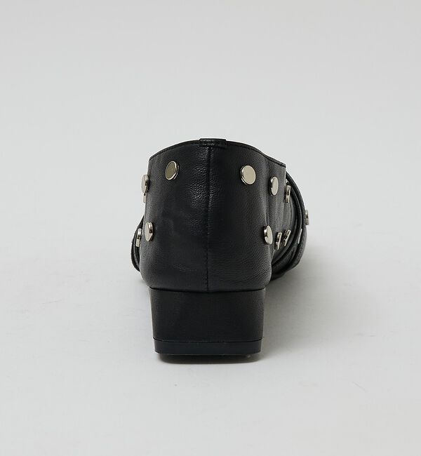 AU BANNISTER「スタッズ付き ソフトレザーフラットパンプス【予約】」|パンプス|