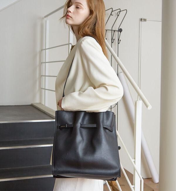 LOWELL things「【TVドラマ使用商品】Swell/2WAYギャザーオープントートBAG L」|トートバッグ|