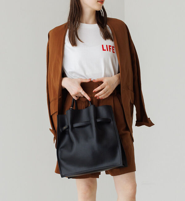 LOWELL things「【TVドラマ使用商品】Swell/2WAYギャザーオープントートBAG L」|トートバッグ|