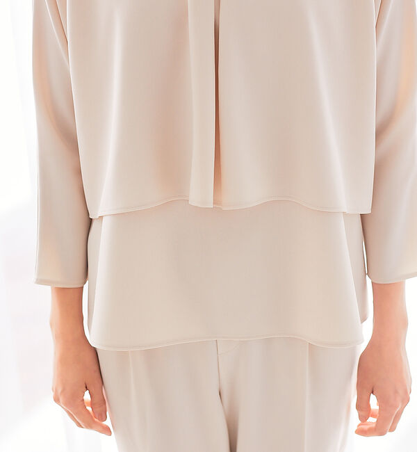 abahouse mavie「【セレモニー対応】バックフレアロングスリーブ&タイトスカートセットアップ」|シャツ・ブラウス|