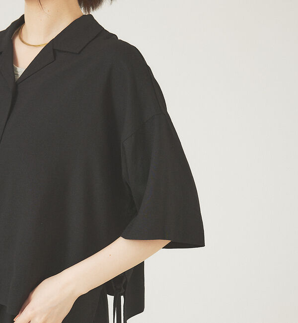 abahouse mavie「レーヨンリネンショートシャツ」|シャツ・ブラウス|