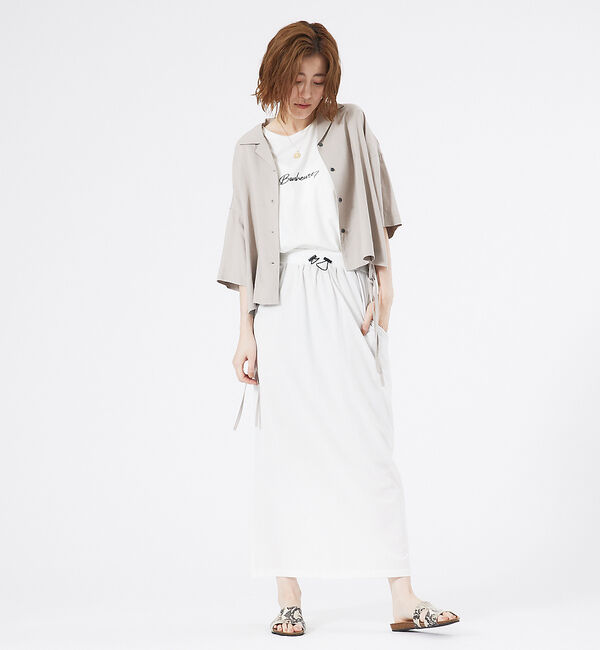 abahouse mavie「レーヨンリネンショートシャツ」|シャツ・ブラウス|