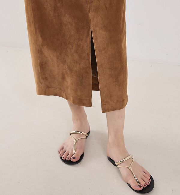 The Store by C' 「【COCUCA】スエードスリットスカート【予約】」|スカート|