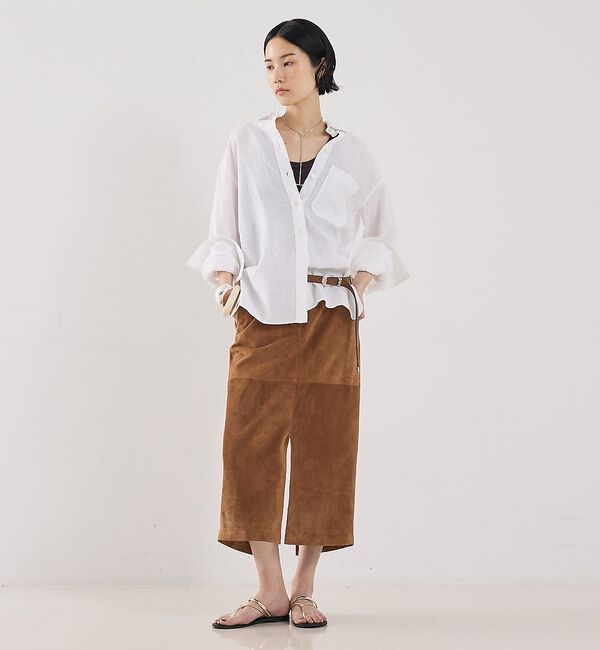 The Store by C' 「【COCUCA】スエードスリットスカート【予約】」|スカート|