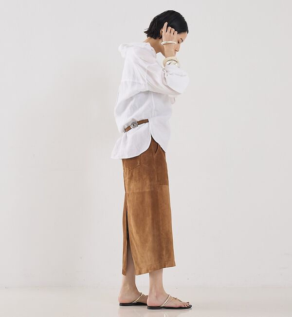 The Store by C' 「【COCUCA】スエードスリットスカート【予約】」|スカート|
