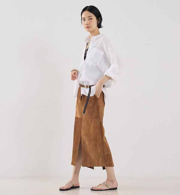 The Store by C' 「【COCUCA】スエードスリットスカート【予約】」|スカート|