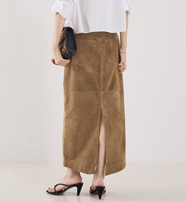 The Store by C' 「【COCUCA】スエードスリットスカート【予約】」|スカート|