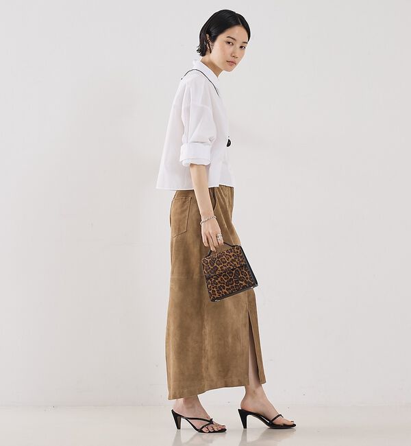 The Store by C' 「【COCUCA】スエードスリットスカート【予約】」|スカート|