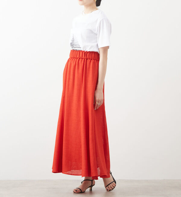Liesse「ハギフレアスカート」|スカート|レッド