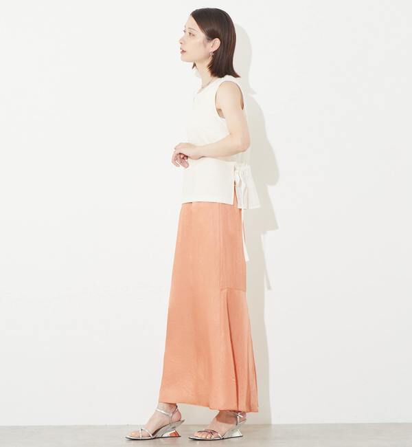 Soffitto「コットンリネンバックシアーブラウス」|シャツ・ブラウス|