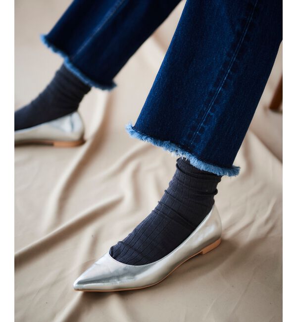  「ポインテッドフラットパンプス」|パンプス|