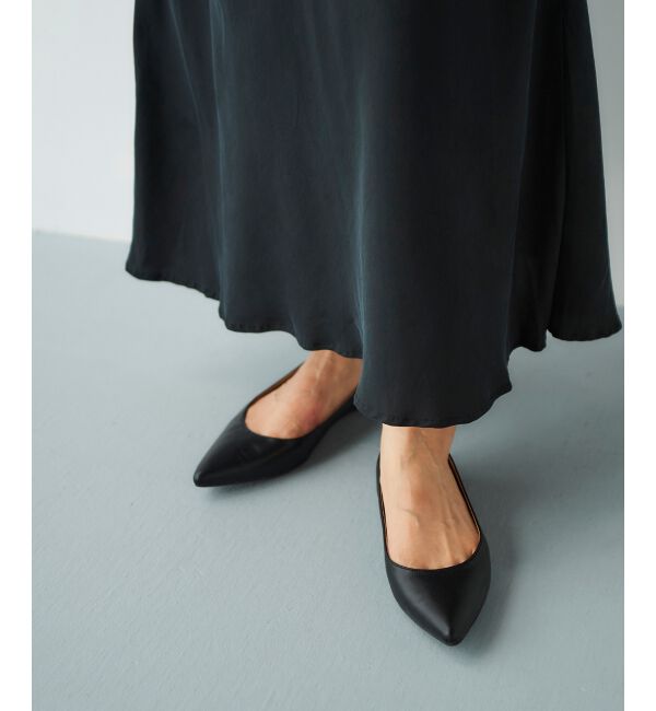  「ポインテッドフラットパンプス」|パンプス|