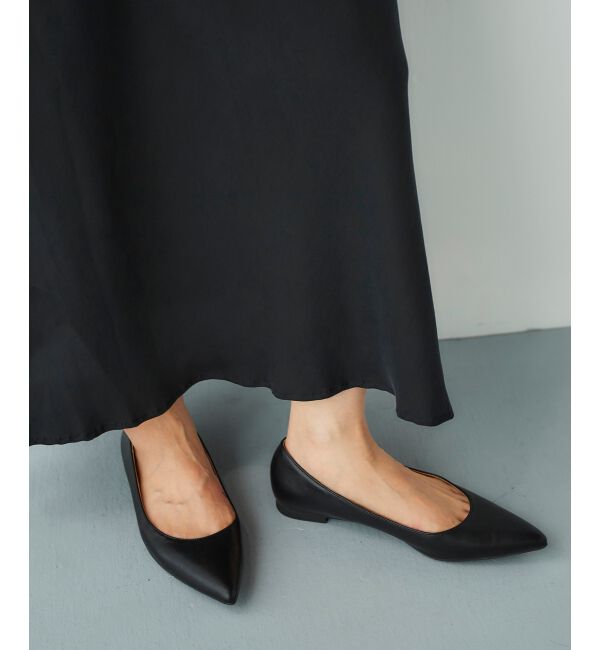  「ポインテッドフラットパンプス」|パンプス|
