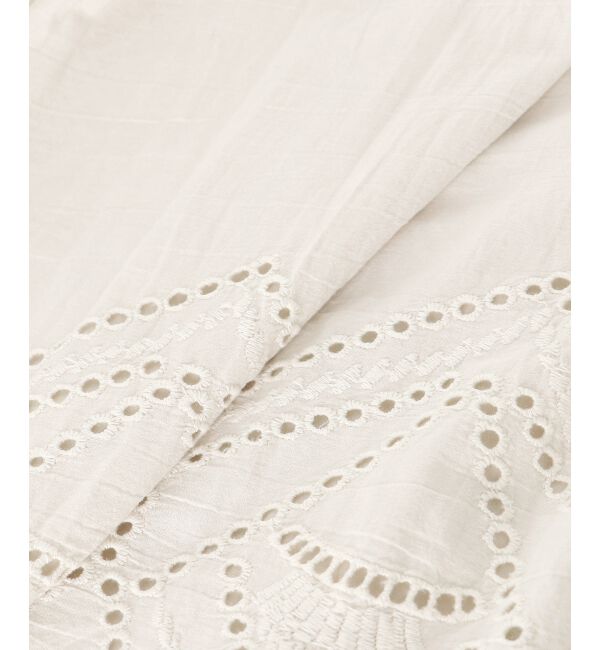 le.coeur blanc「《手洗い可能》カットワークレースギャザースカート」|スカート|