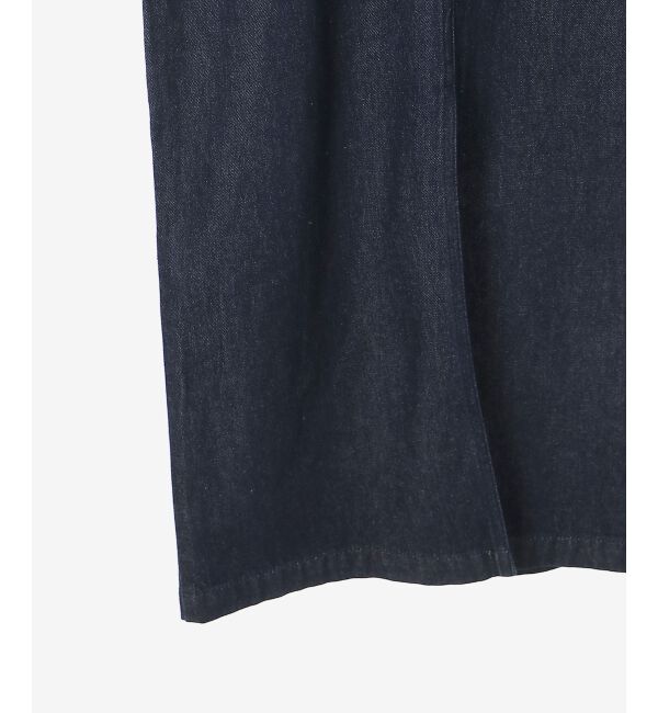 le.coeur blanc「フロントジップデニムジャンスカ」|ジャンパースカート|