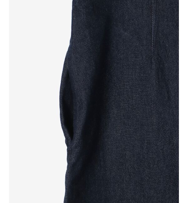 le.coeur blanc「フロントジップデニムジャンスカ」|ジャンパースカート|