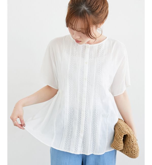  「Fanakaレース2wayブラウス」|シャツ・ブラウス|