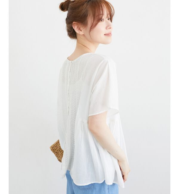  「Fanakaレース2wayブラウス」|シャツ・ブラウス|