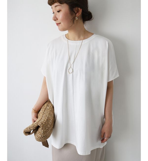  「《WEB限定アイテム》バックリボンデザイントップス」|Tシャツ・カットソー|