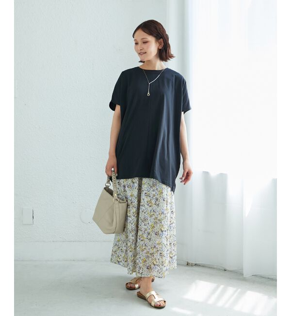  「《WEB限定アイテム》バックリボンデザイントップス」|Tシャツ・カットソー|