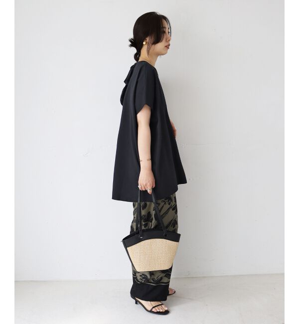  「《WEB限定アイテム》バックリボンデザイントップス」|Tシャツ・カットソー|