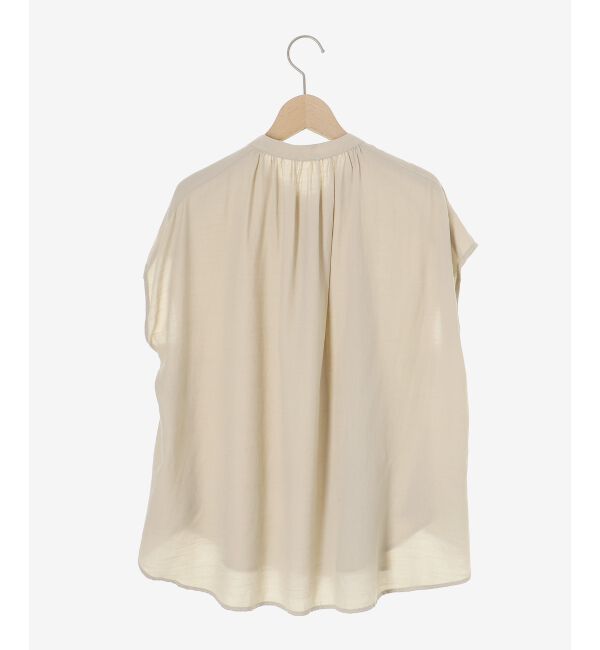  「《手洗い可能》T/R追撚フレンチスリーブブラウス」|シャツ・ブラウス|