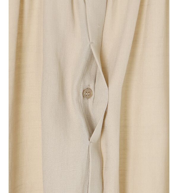  「《手洗い可能》T/R追撚フレンチスリーブブラウス」|シャツ・ブラウス|