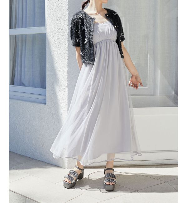 MAJESTICLEGON「シアービジュー厚底サンダル」|サンダル|