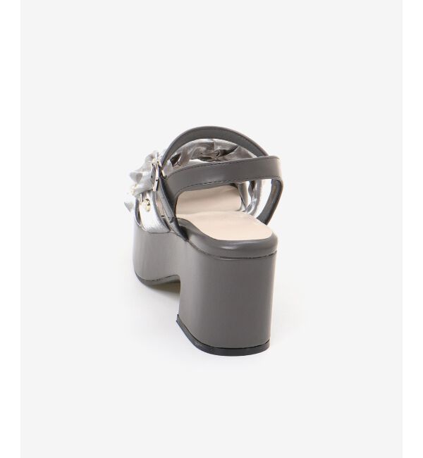 MAJESTICLEGON「シアービジュー厚底サンダル」|サンダル|