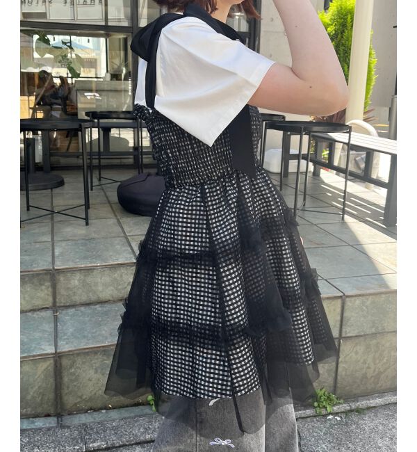 MAJESTICLEGON「マルチway肩リボンチュールビスチェ」|キャミソール|