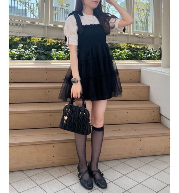 MAJESTICLEGON「マルチway肩リボンチュールビスチェ」|キャミソール|